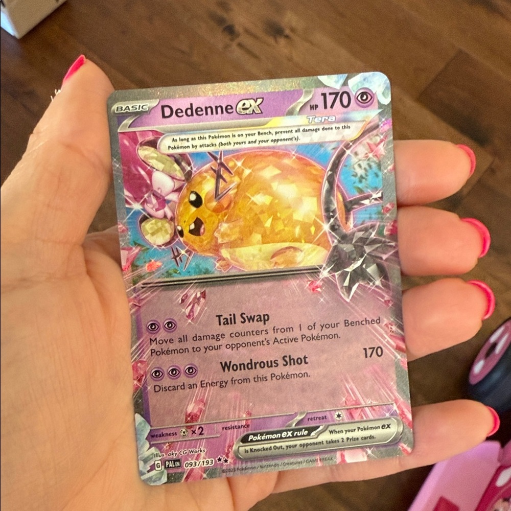 Dedenne EX Double Rare Pokemon Card 093/193 Paldea Evolved